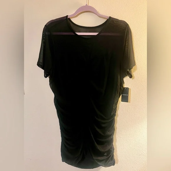NWT Torrid Black Mesh Top - Picture 1 of 3